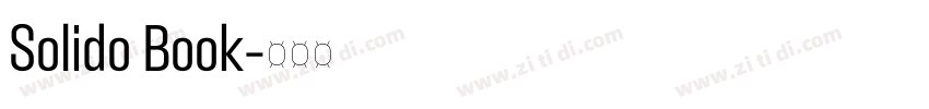 Solido Book字体转换 Solido Book字体转换